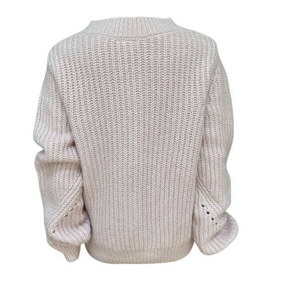 Gap wool alpaca blend light pink sweater size M Tall - Picture 3 of 7